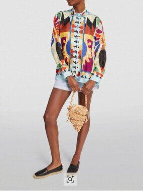 Sandro x Louis Barthélemy Silk Graphic Shirt